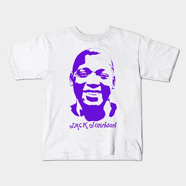 John Arthur Johnson Kids T-Shirt by SIMPLE SKETCH